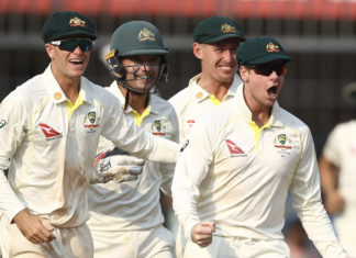 Steve-Smith-of-Australia-celebrates-taking-a-catch-to-dismiss-Cheteshwar-Pujara-of-India-during-day-two-of-the-Third-Test-match-in-the-series-between-India-and-Australia; Image Source: Twitter @ICC
