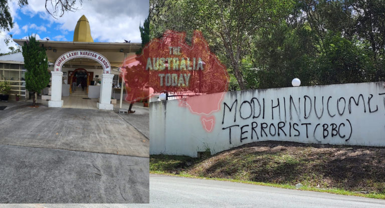 Shree Laxmi Narayan Temple vandalised by Khalistan supporters in Brisbane