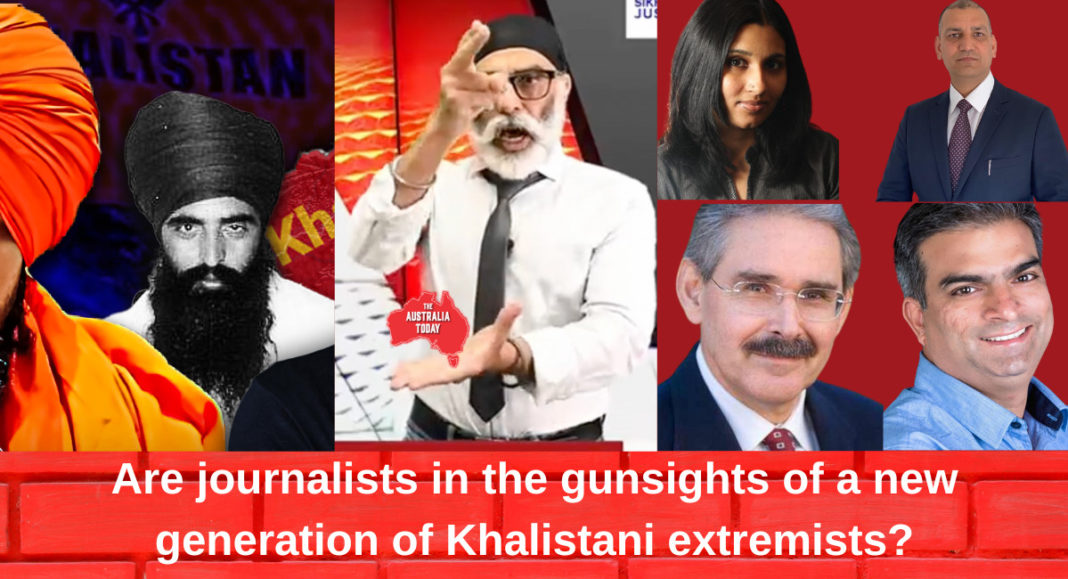 Australian journalists in the gunsights of a new generation of Khalistani extremists?: Image Source: The Australia Today