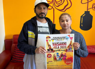Vaisakhi Mela organisers Harmeet Kaur and Rajesh Thakur; Image Source: Tha Australia Today