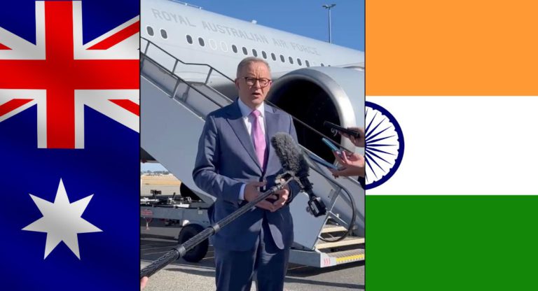 PM Albanese leaves for India to partner with next economic superpower