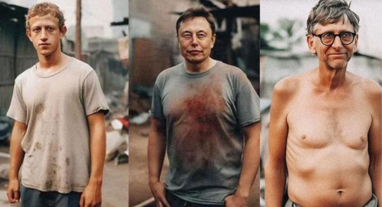 “Slumdog Millionaires”: Indian artist creates AI-generated images of world’s rich imagined as poor