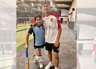 Indian-origin brother-sister cricket duo inspired by Mitchell Starc and Ellyse Perry Manav and Anika Shah; Image Source: Supplied