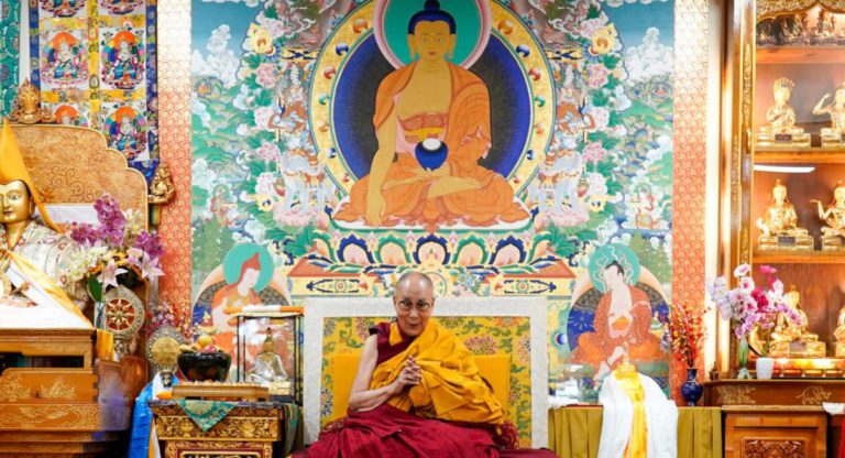 The Dalai Lama and his joking tongue