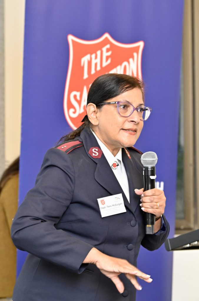 Captain Tara McGuigan, Assistant Public Relations Secretary & Relationship Manager CALD Communities NSW:ACT, shares the work done by SALVOS; Image Source: Supplied