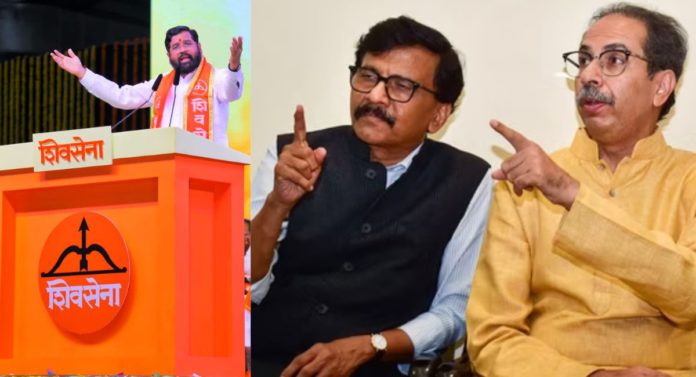 Image: CM Shinde, MP Raut, and Thackeray (Source: Twitter)