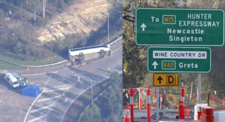Ten dead in Hunter Valley wedding bus crash, driver under arrest