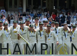 Australia became World Test Champion by defeating India; Image Source: @ICC Twitter