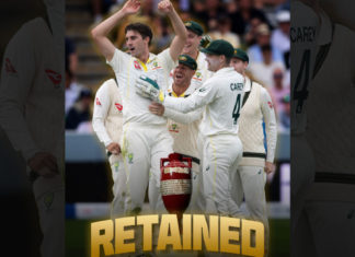 Ashes2023 retained by Australia; Image Source: Twitter @CricketAus