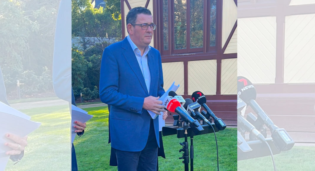 Victoria's Premier Dan Andrews; Image Source: Twitter @SharnelleVella