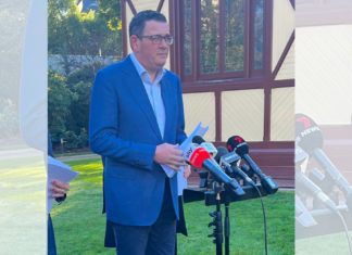 Victoria's Premier Dan Andrews; Image Source: Twitter @SharnelleVella