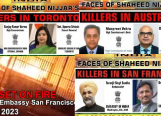 Khalistan extremist threatening Indian diplomats; Image Source: The Australia Today