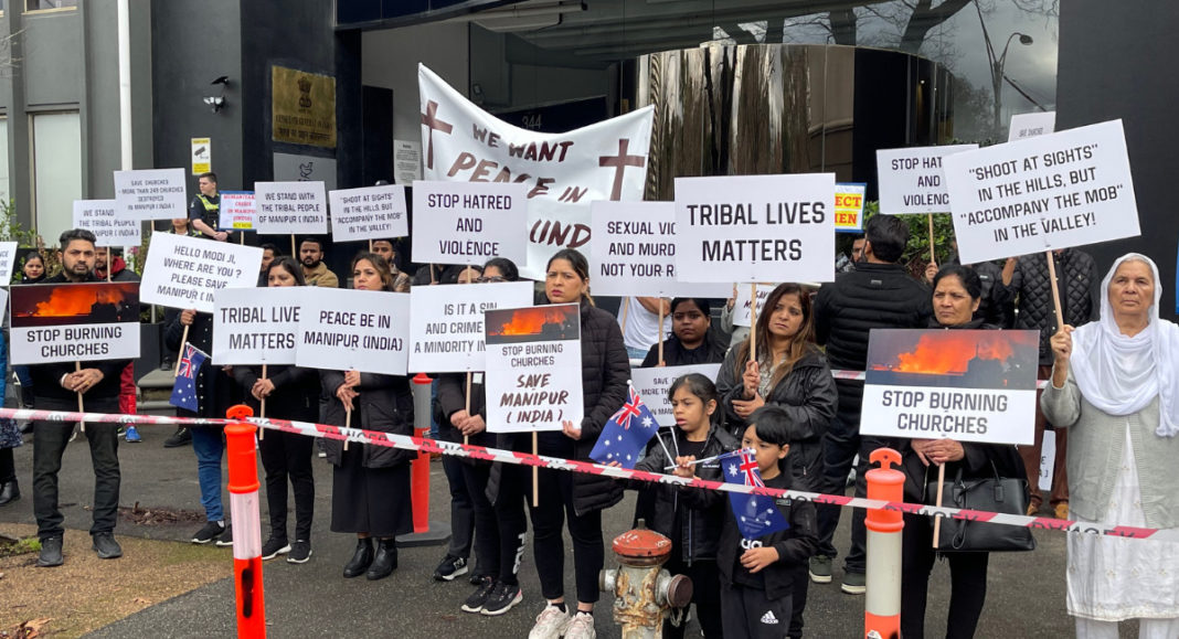 Melbourne Protest; Image Source: The Australia Tdoay