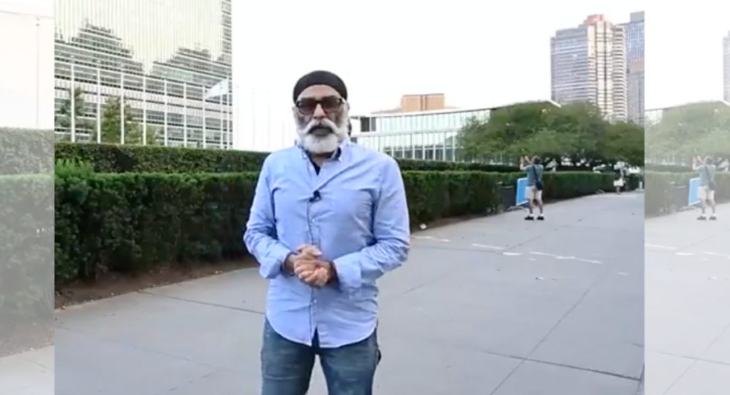 Most wanted man by Indian security agencies Sikhs for Justices chief Gurpatwant Singh Pannun ; Image Source; The Australia Today