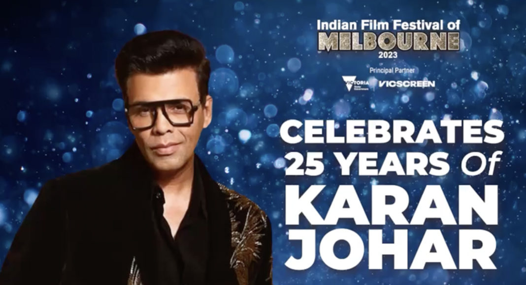 Karan Johar at IFFM2023; Image Source: IFFM supplied Karan Johar at IFFM2023; Image Source: IFFM supplied
