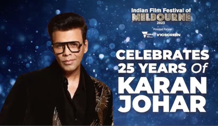 Karan Johar at IFFM2023; Image Source: IFFM supplied