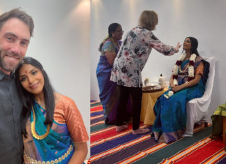 Glen Maxwell and wife Vini share pictures from her Hindu baby shower “Valaikaappu” Vini Maxwell's "Valaikaappu" baby shower ceremony; Image Source: Instagram @Vini