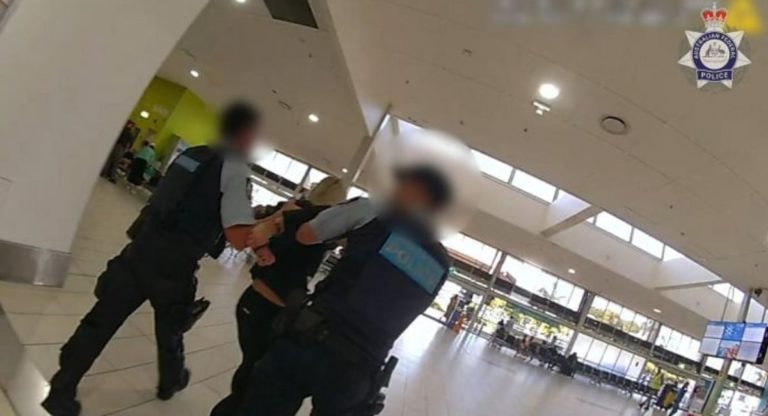 Woman charged with obstructing police following alleged airport theft