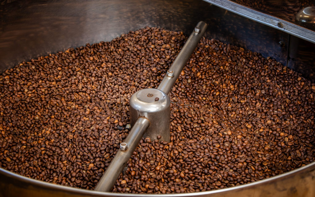 Indian Australian researcher-led team makes stronger concrete from Coffee Waste 3 A fresh batch of Talwali roasted coffee beans. Credit: Carelle Mulawa-Richards, RMIT University