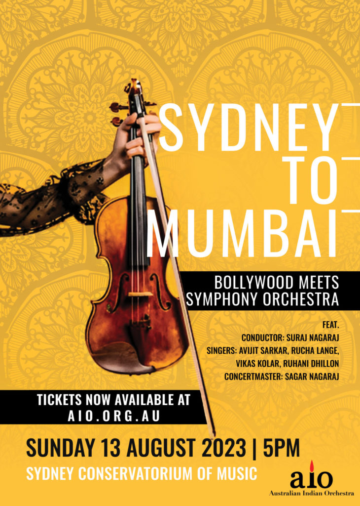Bollywood meets Symphony at Australian Indian Orchestra's inaugural concert in Sydney 3 AIO Concert Poster 3