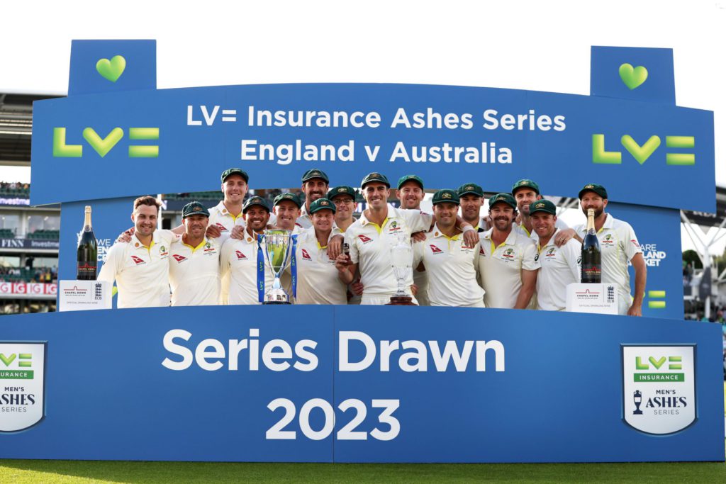 Ashes retained; Image Source: Twitter @cricketaus