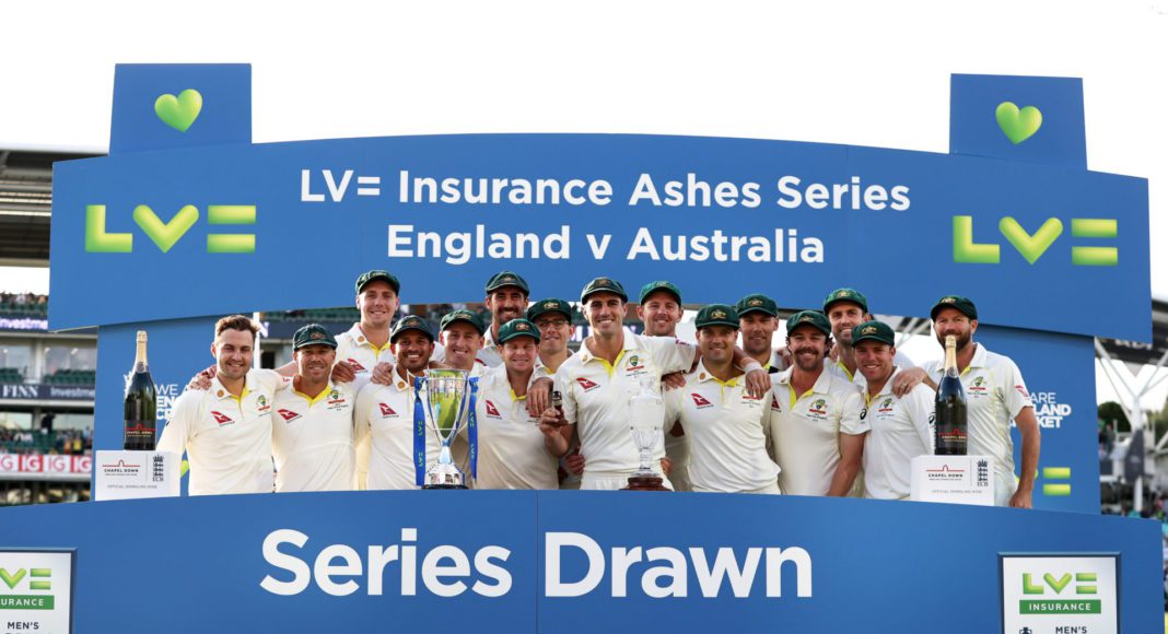 Ashes retained; Image Source: Twitter @cricketaus