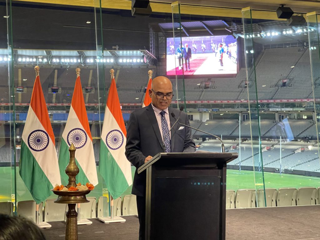 Melbourne's Indian Consulate makes MCG shine with tricolour on occasion of 77th Independence Day 2 IMG 2081 2