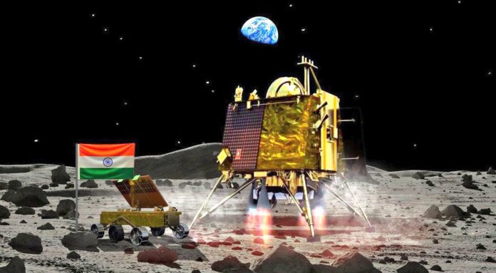 ISRO Chandrayaan moon landing; Image Source: @ISRO