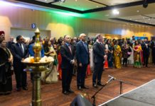 Melbourne’s Indian Consulate makes MCG shine with tricolour on occasion of 77th Independence Day Indian Consulate of Melbourne celbrates Independence Day at MCG; Image Source: Supplied