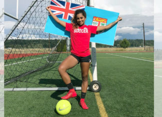 Indo-Fijian football star Trina Davis; Image Source Twitter @TrinaDaviss