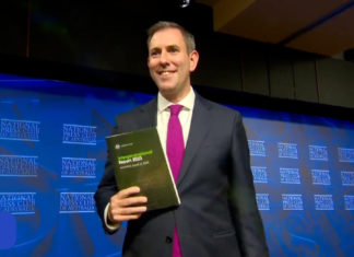 Treasurer Jim Chalmers at NPC; Image Source screenshot