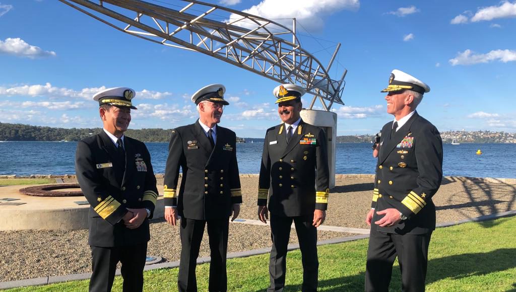 Maritime Self-Defense Force and Vice Admiral Karl Thomas, Commander Seventh Fleet, United States Navy in Sydney (Image: The Australia Today) Maritime Self-Defense Force and Vice Admiral Karl Thomas, Commander Seventh Fleet, United States Navy in Sydney (Image: The Australia Today)