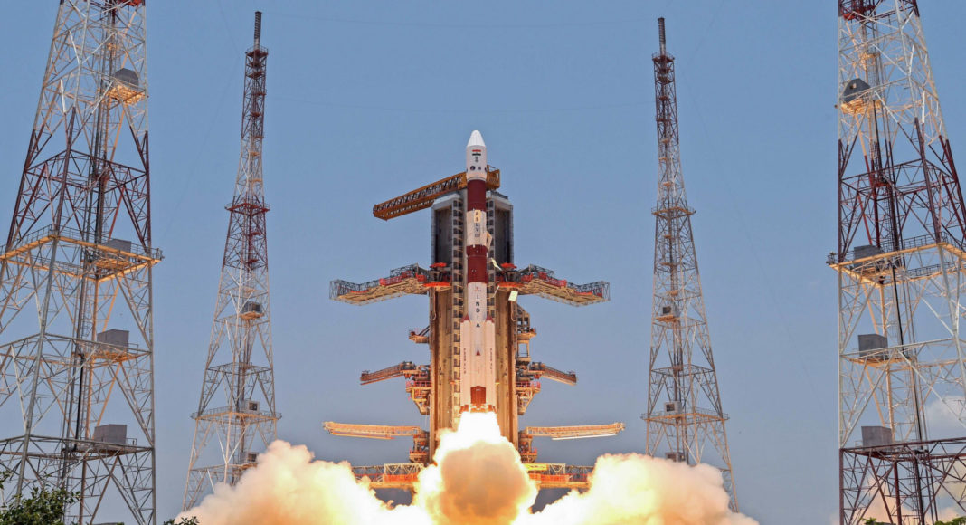 Indian Space Research Organisation (ISRO) launches solar mission, Aditya-L1 from Satish Dhawan Space Centre in Sriharikota on Saturday. (ANI Photo)
