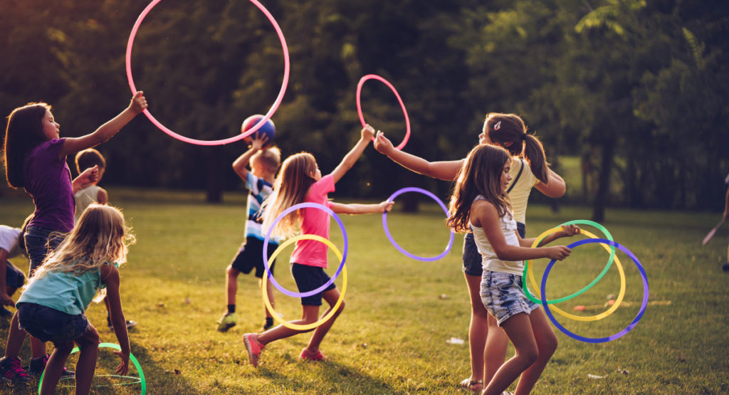 Children playing outdoor; Image Source; @CANVA