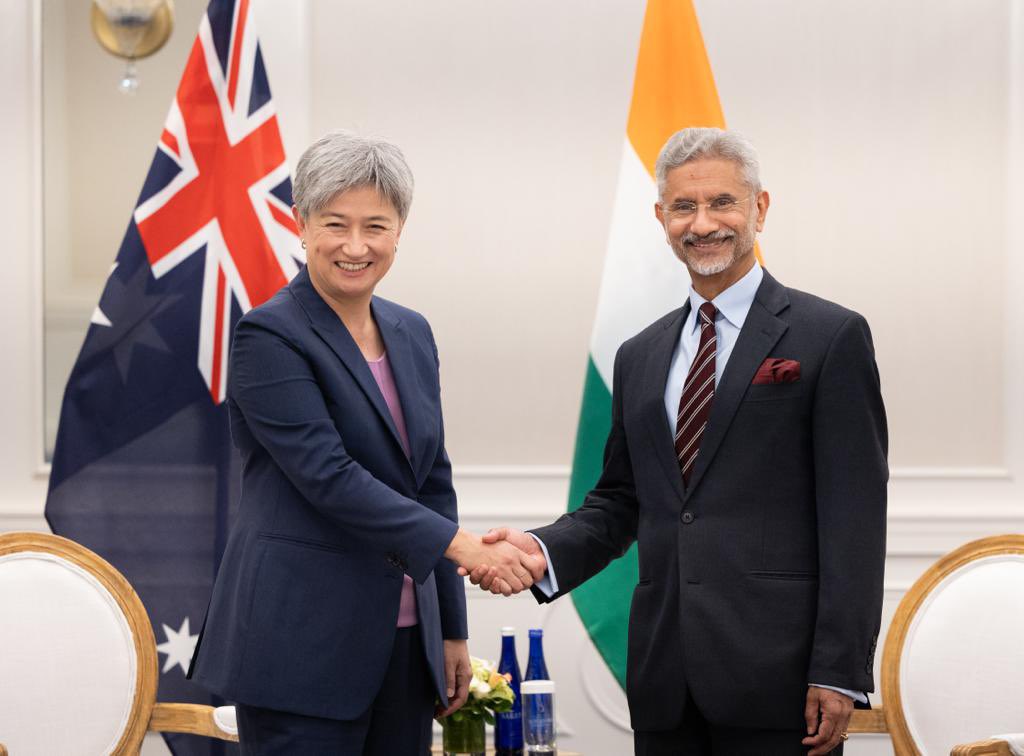 Foreign Minister Penny Wong and Indian EAM S Jaishankar; Image Source; PIB