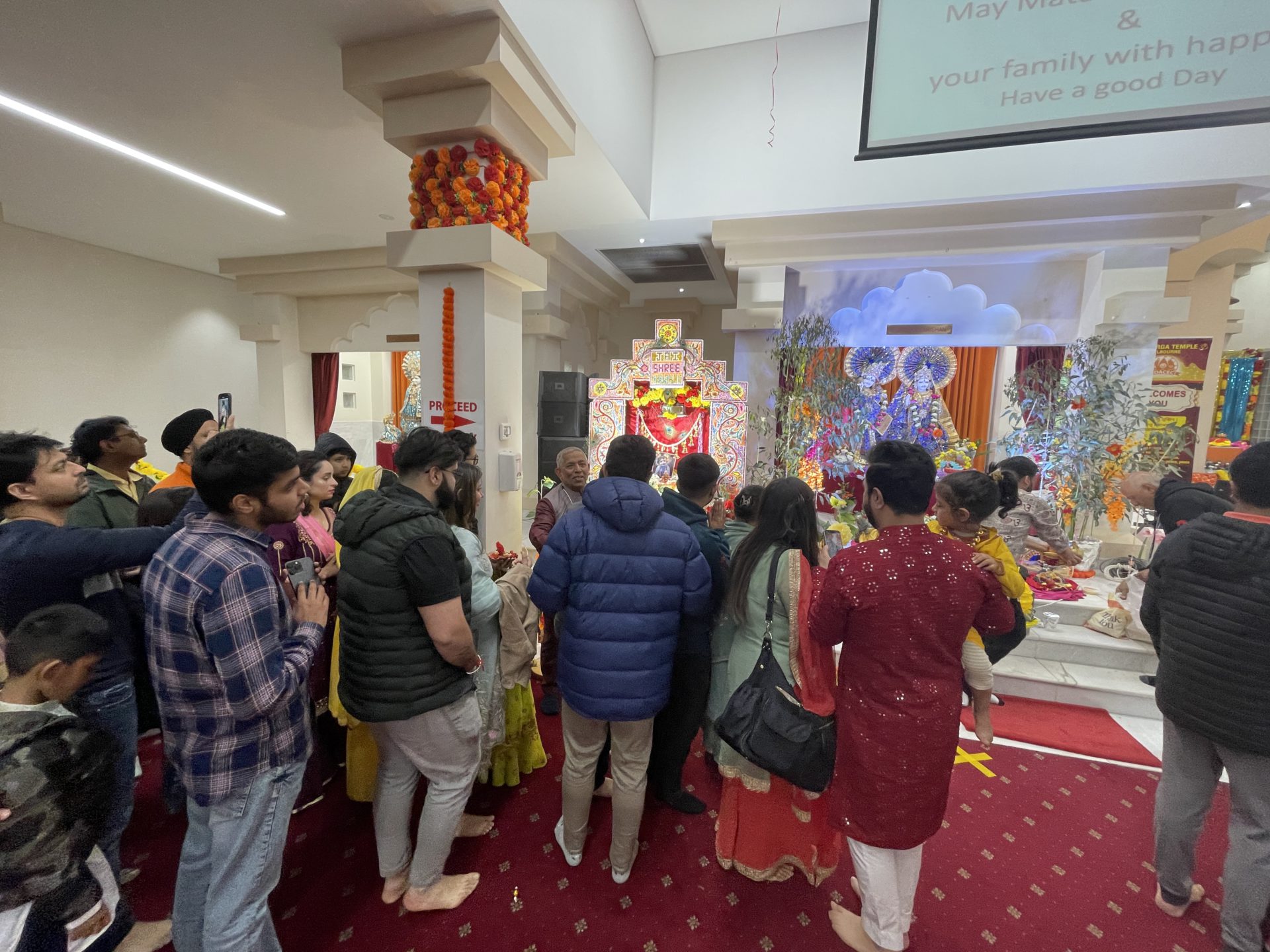 Shri Krishna Janmashtmi Festival at Sri Durga Mandir, Melbourne: Image Source: The Australia Today