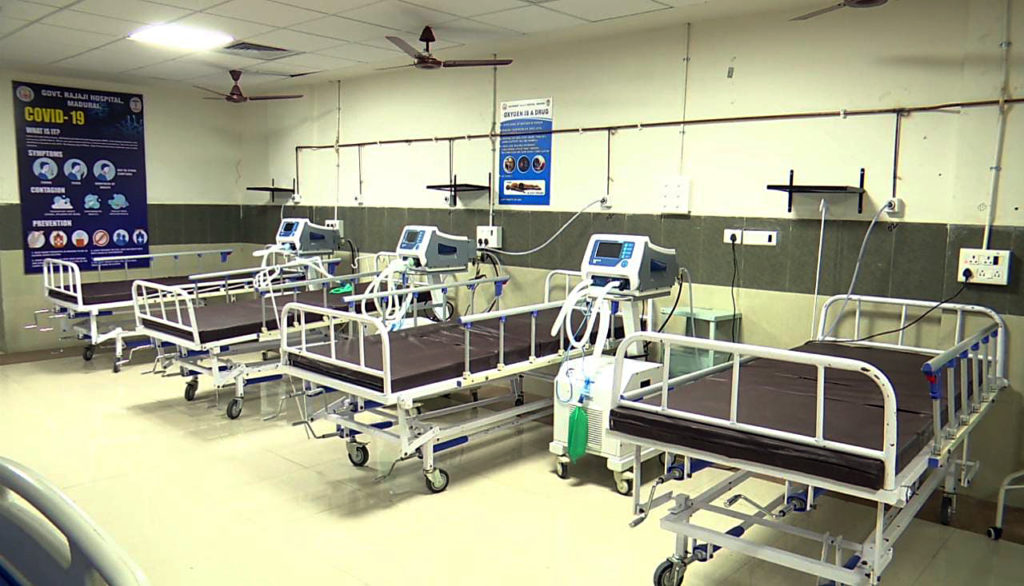 A special ward has been set up at a government hospital to treat anyone diagnosed with the Nipah virus, in Madurai on Thursday; Image Source: ANI Photo