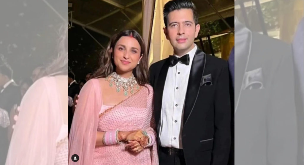 Parineeti Chopra and Raghav Chadha; Image Source Instagram @VarinderChawla