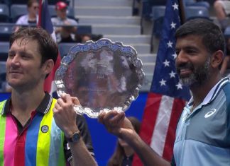 Rohan Bopanna and Matthew Ebden at US Open final; Image Source: Screenshot
