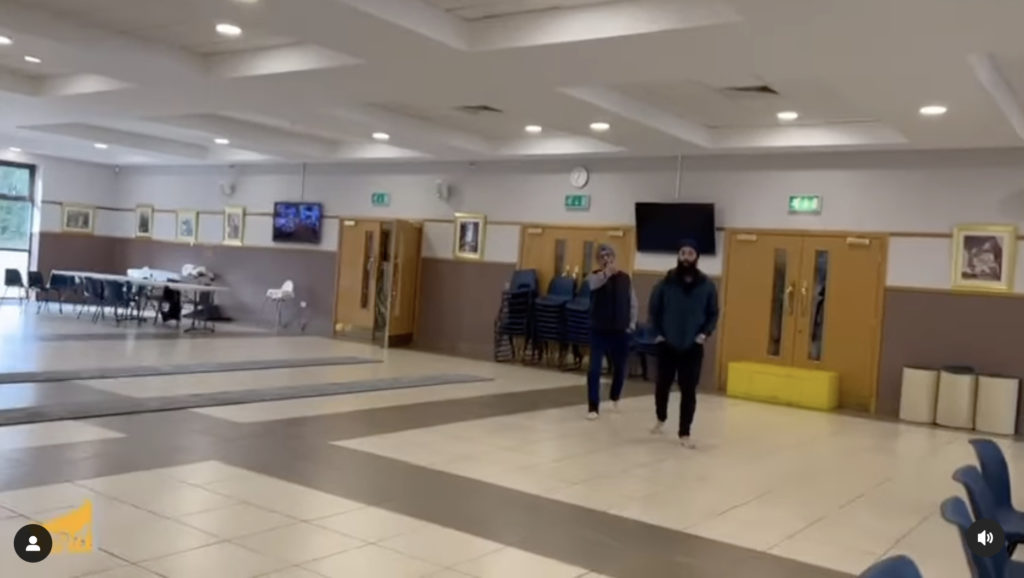 Screen Shot from the video posted by @sikhyouthuk instagam account