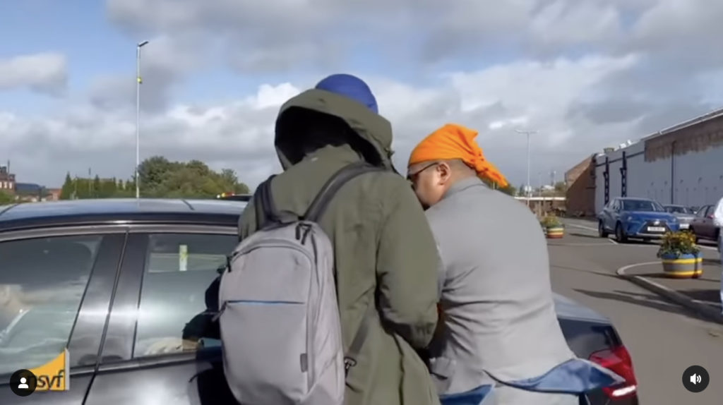 Screen Shot from the video posted by @sikhyouthuk instagam account