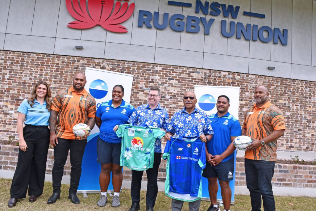 Fijian Community with the Ministers during the sponsorship deal announced at NSW Country Rugby Union on 16th October 2023. Photo: Fiji Government
