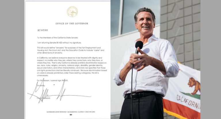 Caste Bill targetting Hindu Americans rejected by Governor