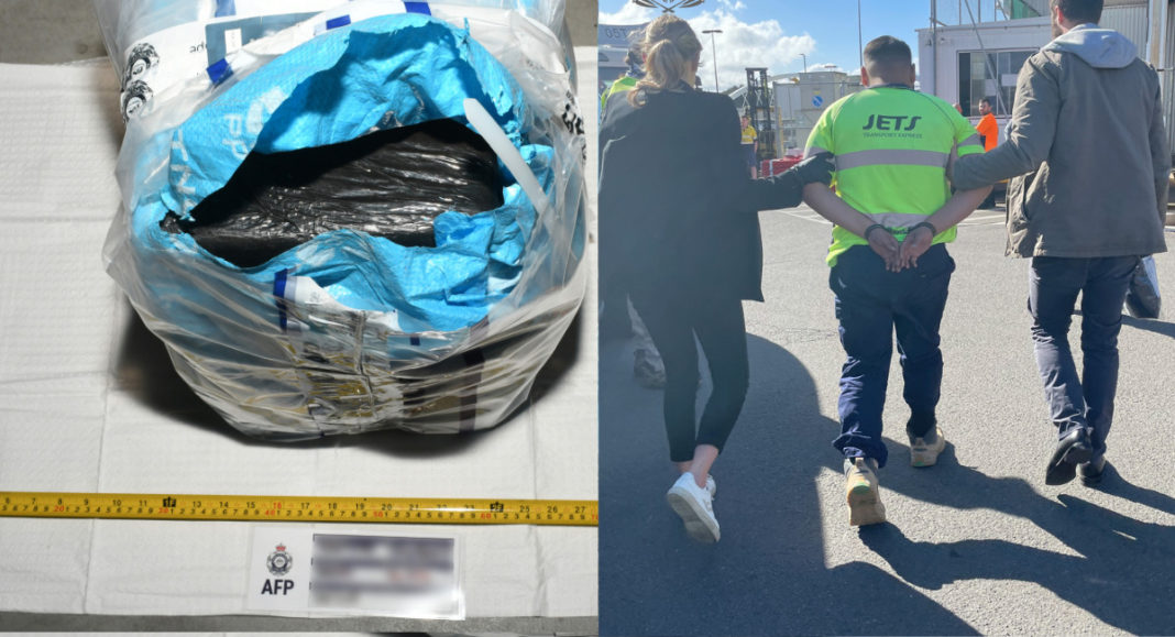 Drug seized and 5 arrested by AFP; Image Source; Australian Federal Police