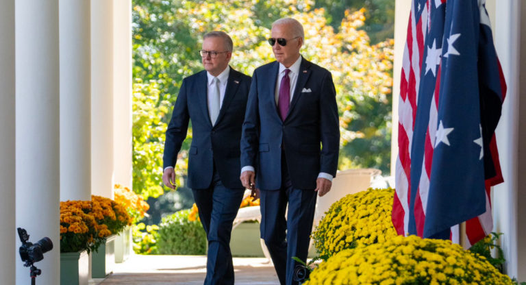Albanese and Biden discuss advancing free, open Indo-Pacific, solidarity for Israel