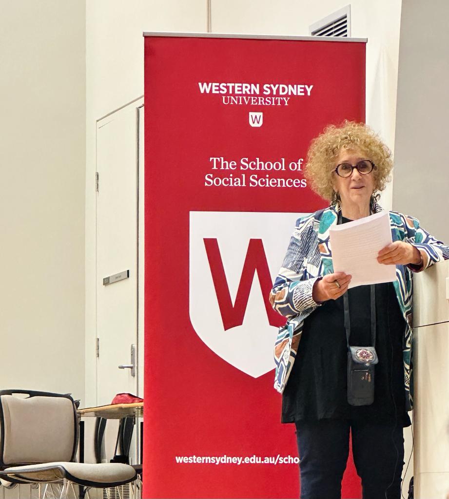 Professor Linda Briskam delivering her speech at the expos opening 14