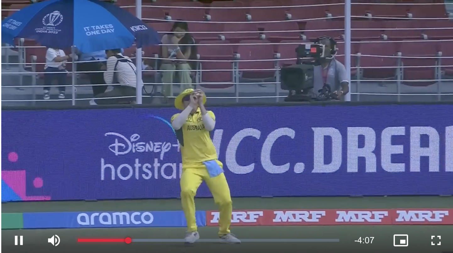 Australia Vs South Africa match CWC2023; Image Source; Screenshot Video @ICC