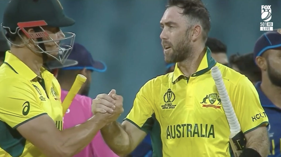 Australia win against Sri Lanka in ICC World Cup 2023; Image Source: Screen Shot @ICC Video