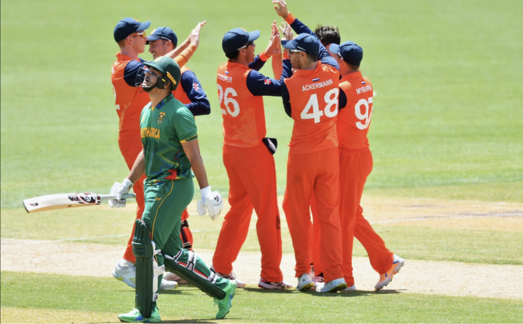 Netherlands stun South Africa at ICC World Cup 2023; Image Source: Twitter/X @ICC