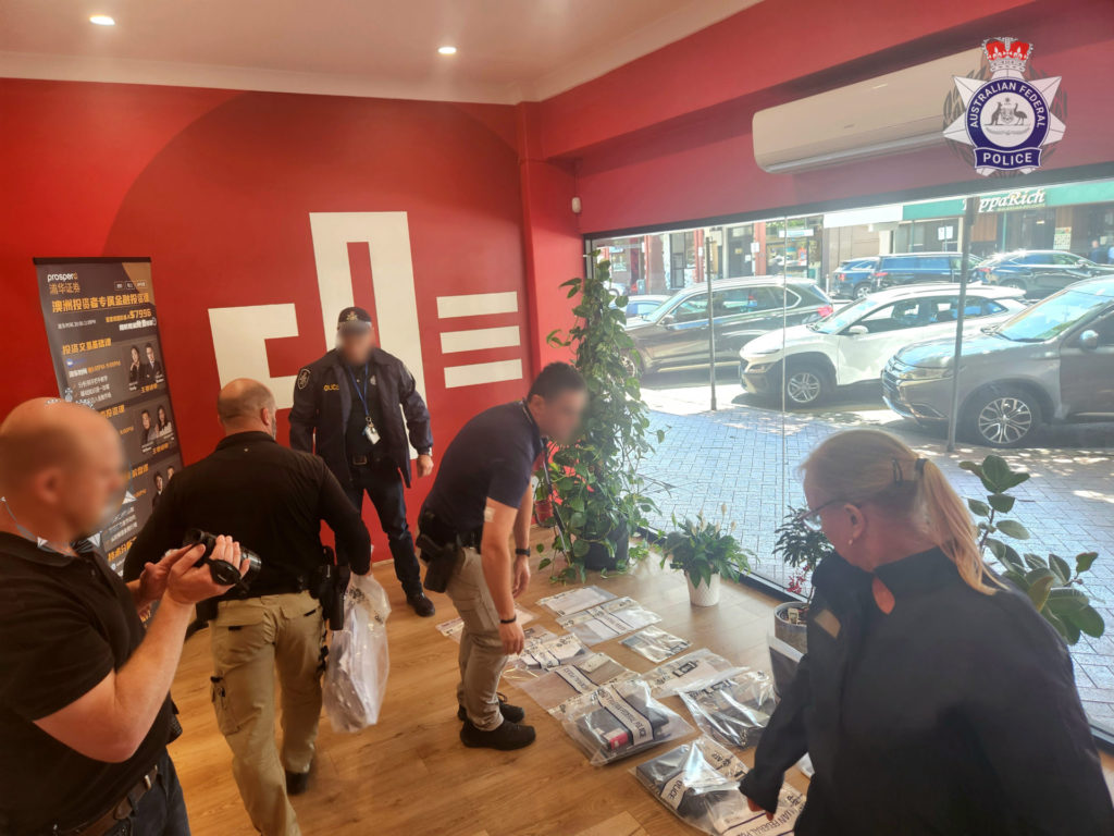 Search warrant at Adelaide shopfront; Search warrant at shopfront in Sunnybank, QLD; Image Source: AFP supplied